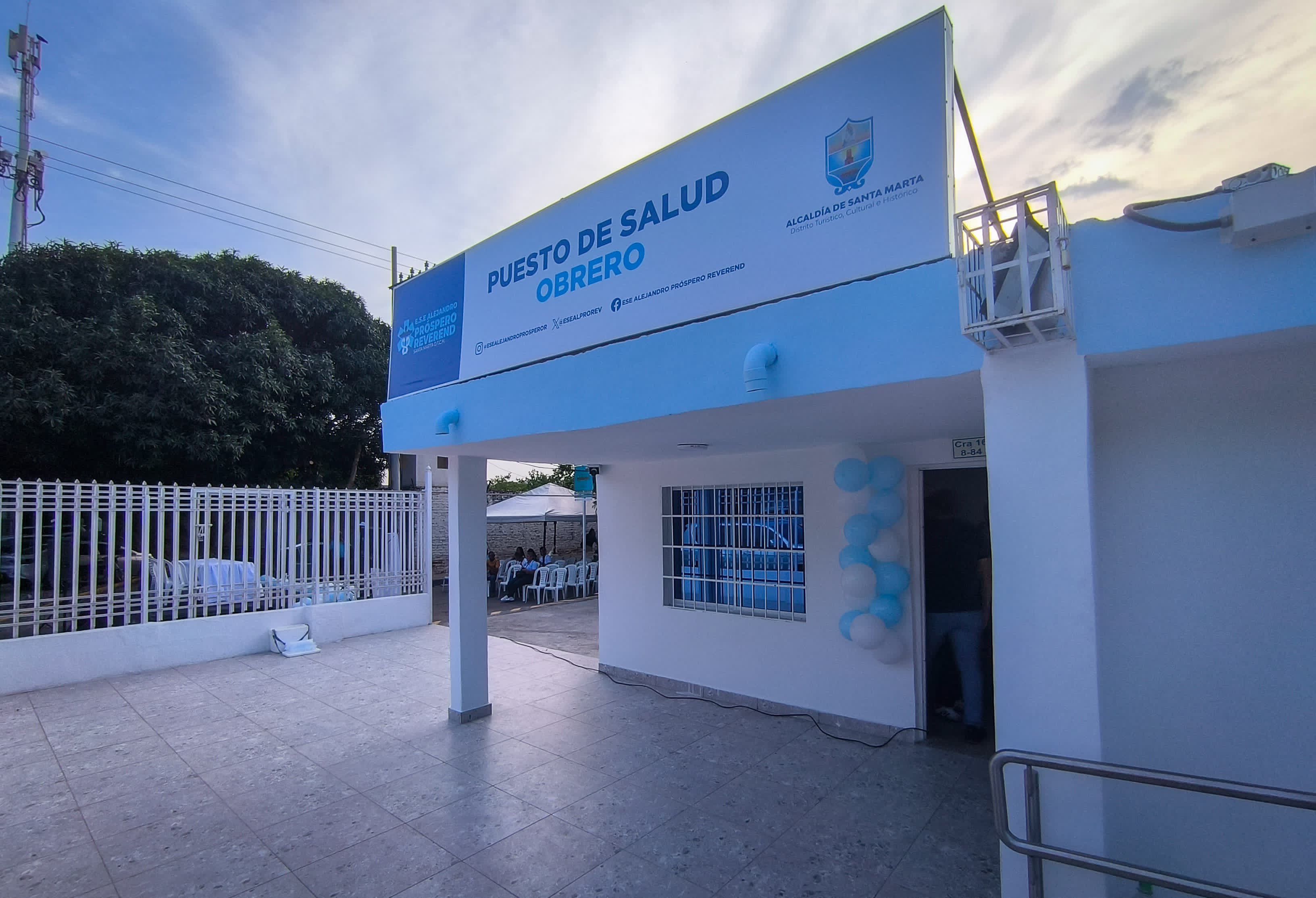 Puesto de Salud del barrio Obrero en Santa Marta . Alcaldía Distrital