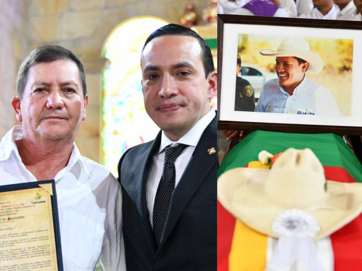 Último adiós a Elkin Javier Chacón Sanabria, alcalde de Suaita, Santander