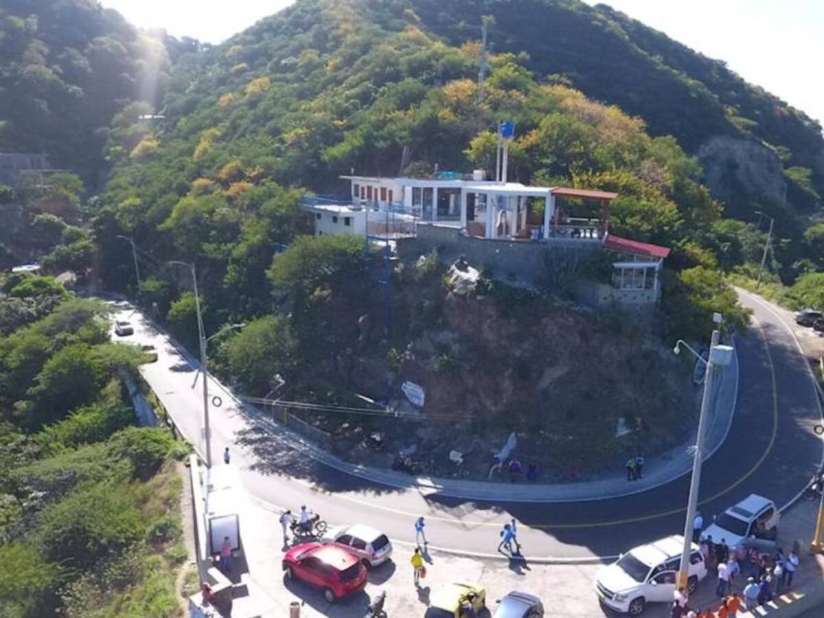 Obras de la nueva vía a Taganga tienen un avance del 97 %