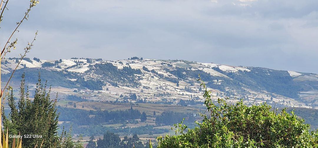 Así quedaron los campos del municipio de Chivatá. Foto | Mario Fernando Medina