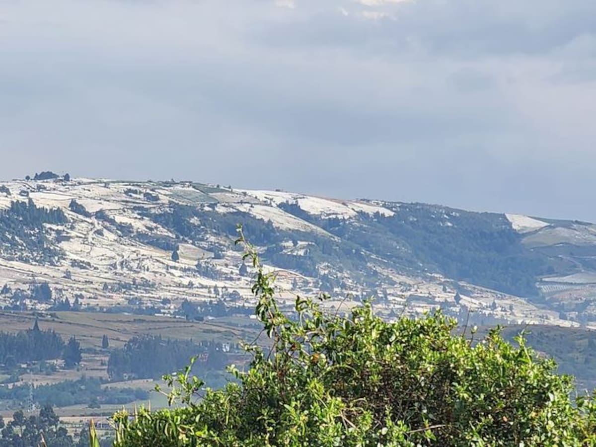 Graves afectaciones en Chivatá, Boyacá, por granizada en la tarde del domingo