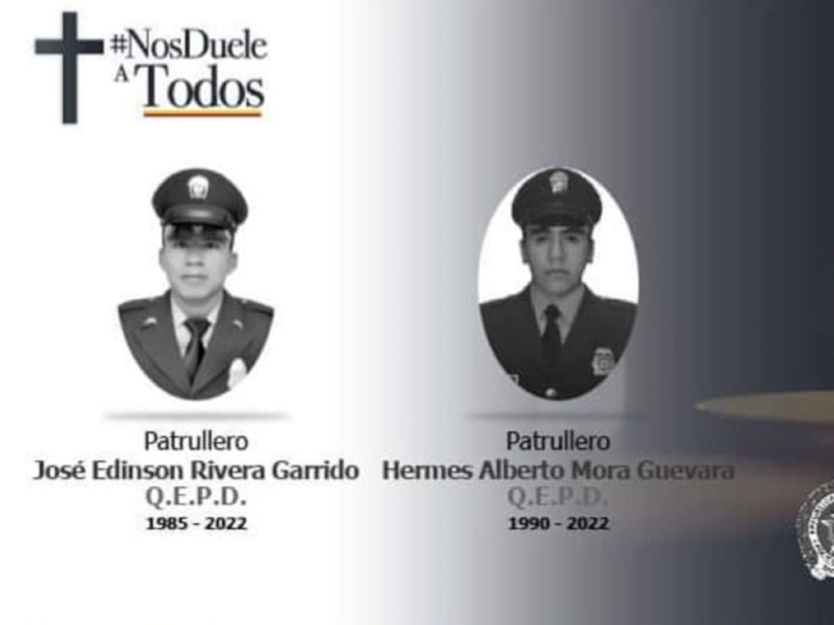 Asesinaron a dos policías por la espalda en Lejanías, Meta