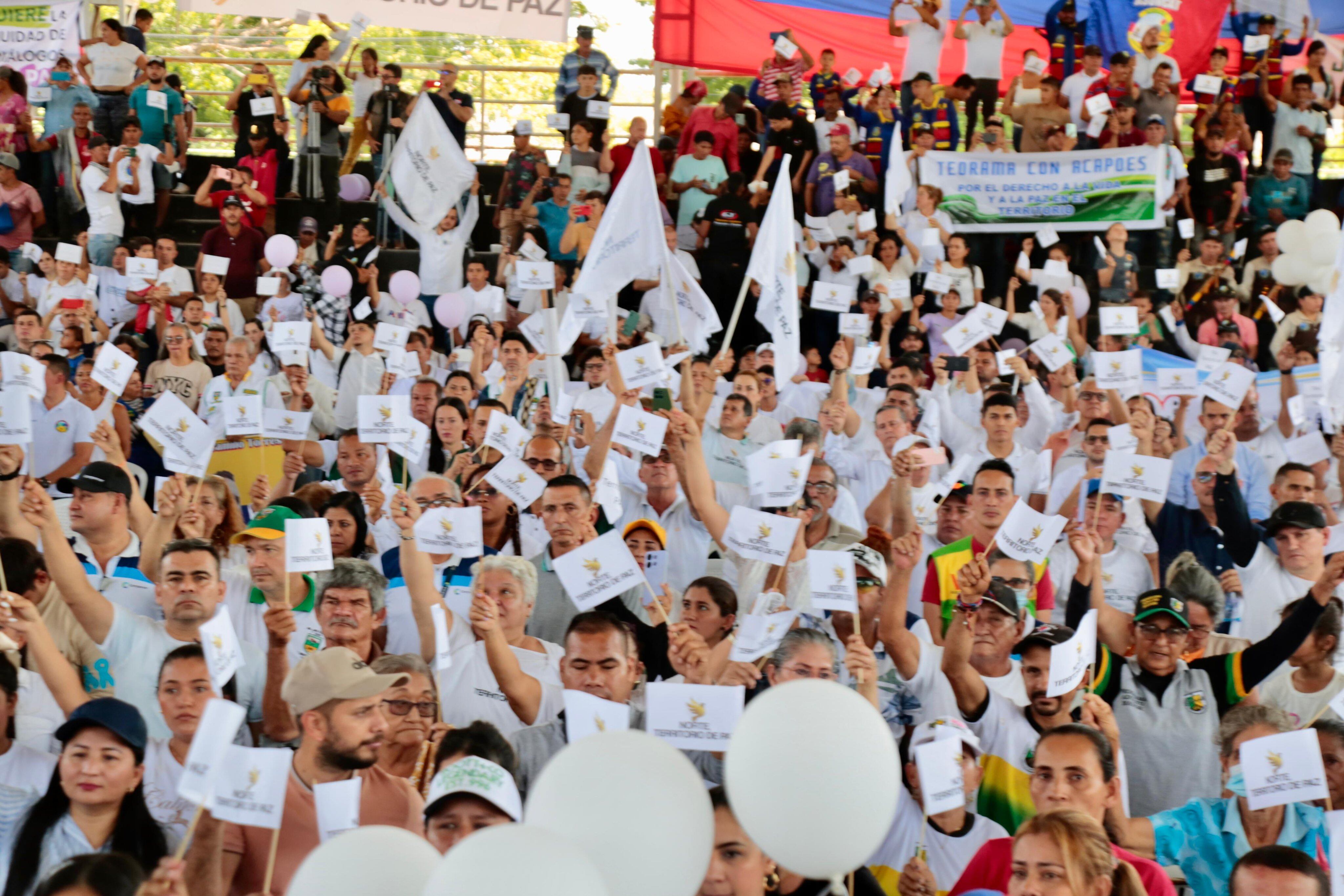Manifestación por la paz del Catatumbo Foto Gobernación de Norte de Santander