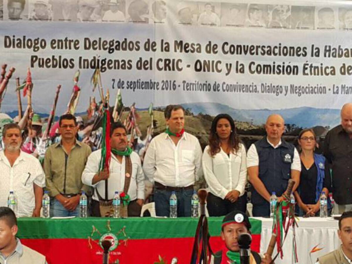 Comunidades étnicas, Gobierno y Farc se reunieron en Cauca