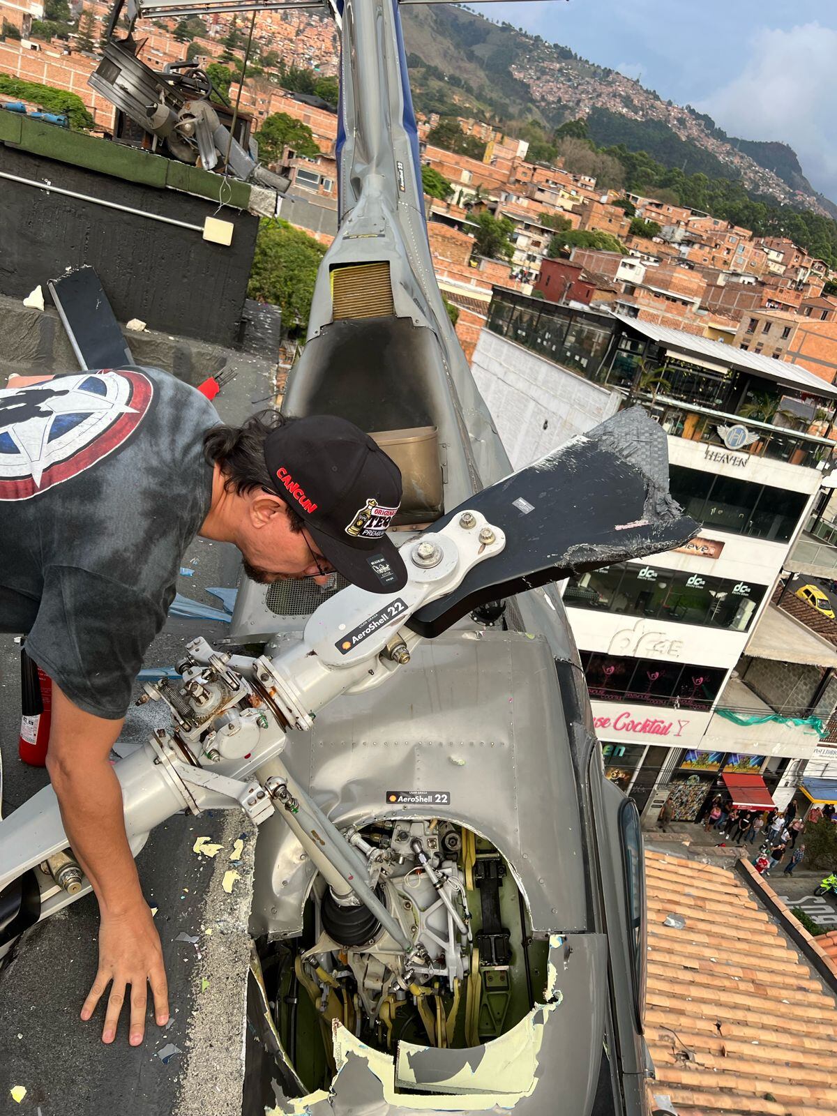Así quedó la aeronave. Foto: Caracol Radio.