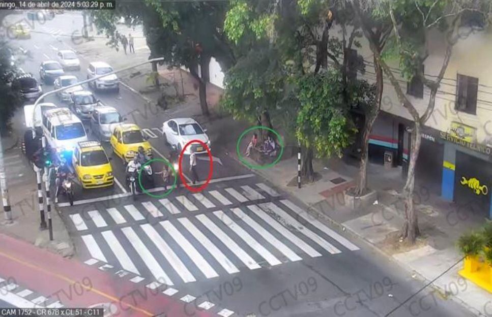 Menores en mendicidad- foto Secretaría de Seguridad de Medellín