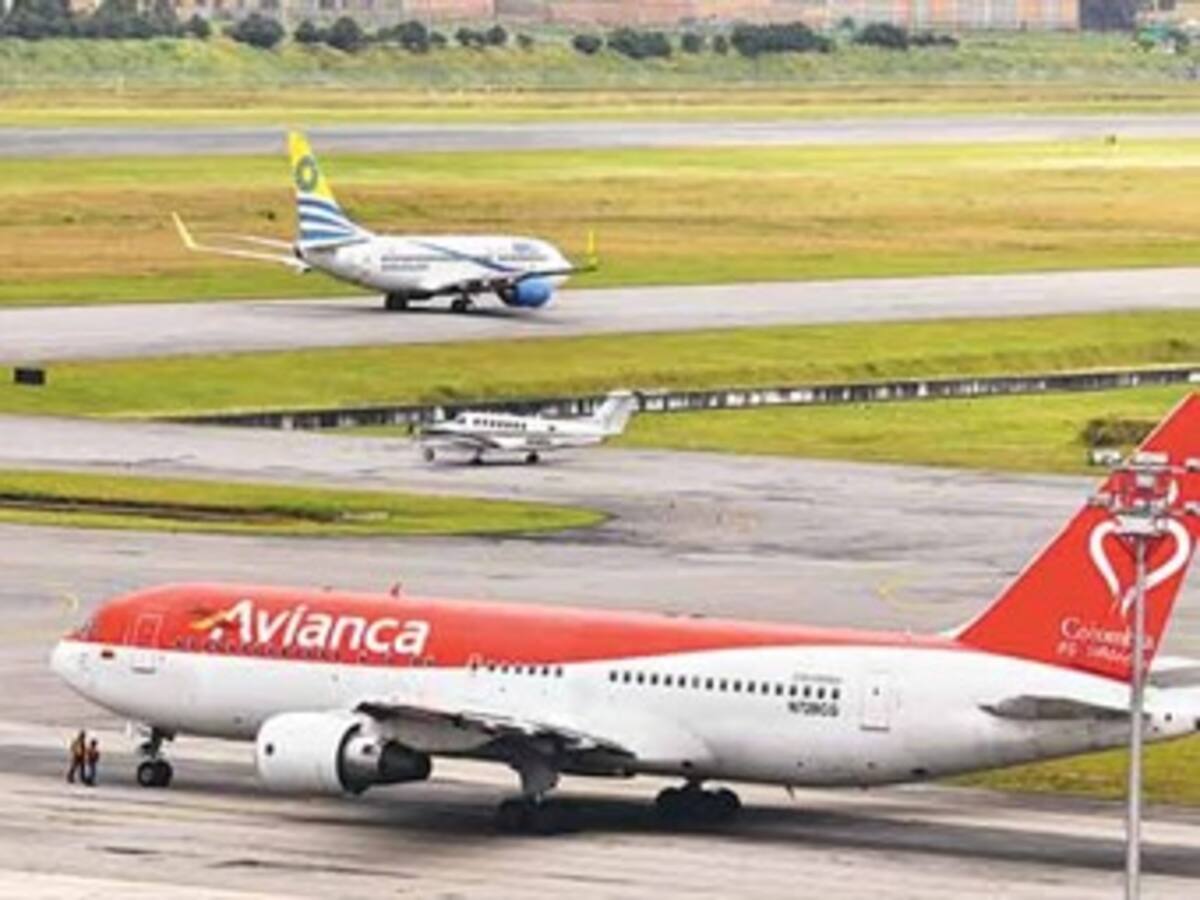 Un avión bloqueó una de las pistas del aeropuerto El Dorado
