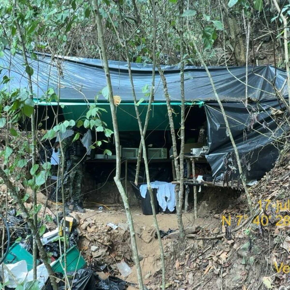 Destruyen laboratorio para el procesamiento de base de coca en Chinácota, Norte de Santander