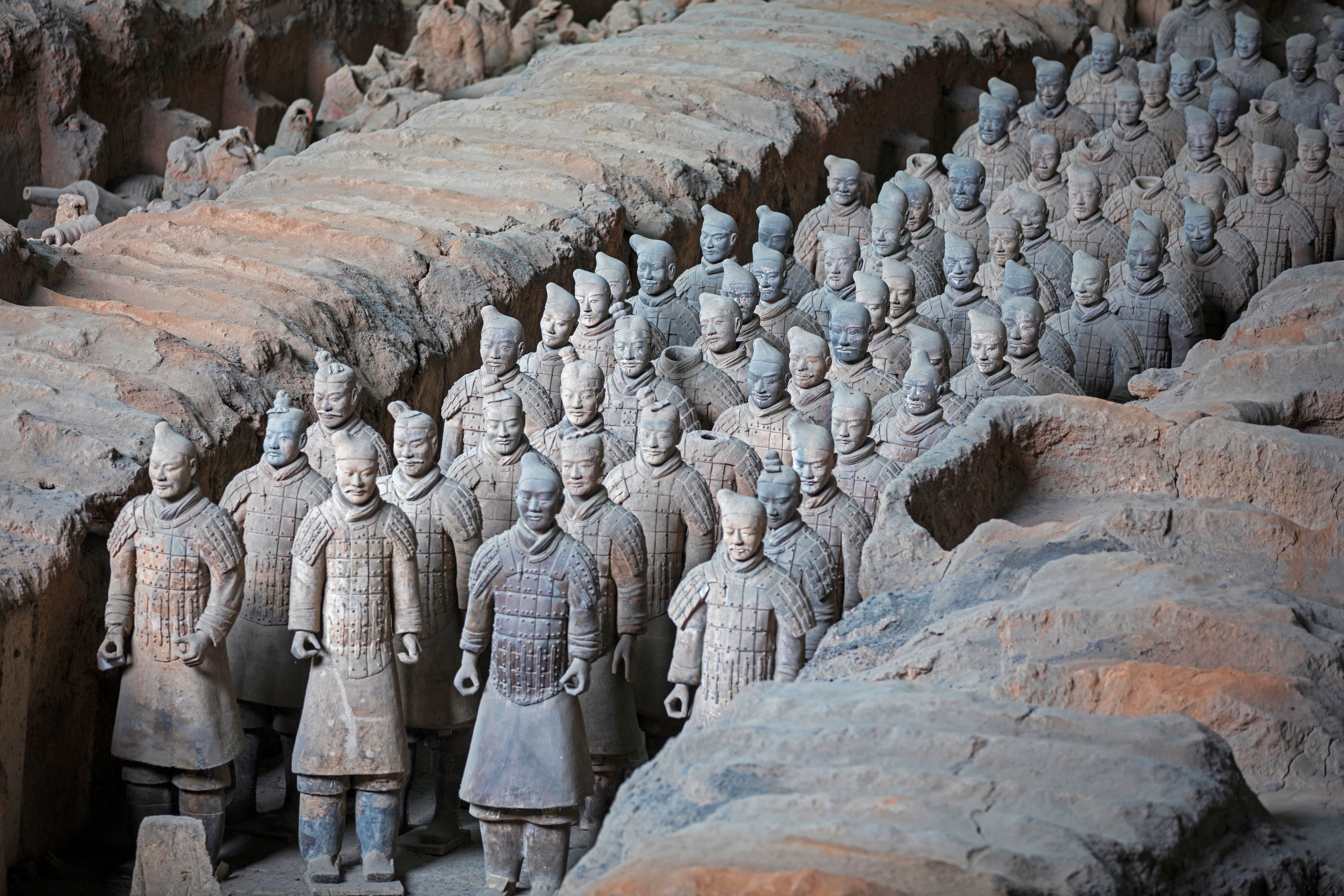 Guerreros terracota, ejército primer emperador chino Qin Shi Huang / Foto: GettyImages