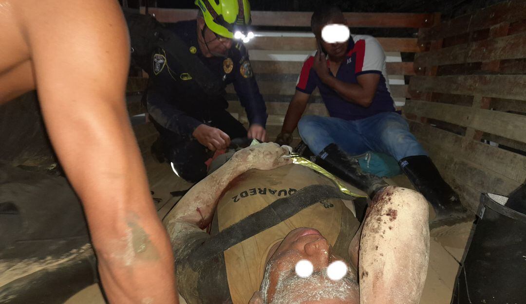 Accidente minero por explosivo