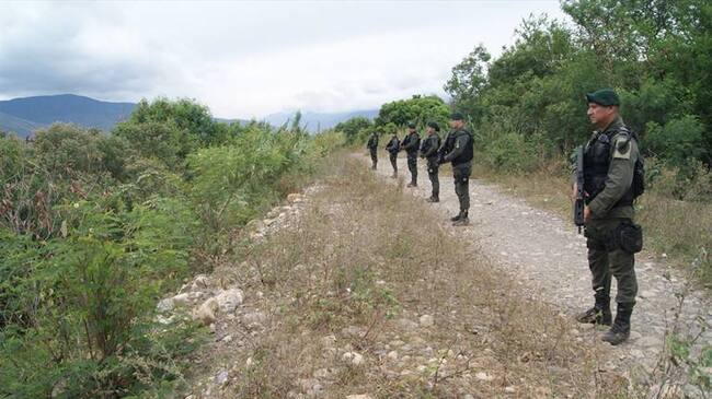 Policía hace presencia en la zona de frontera