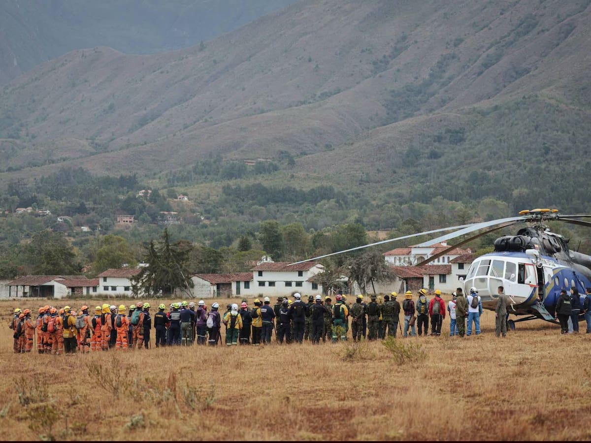Gobernación de Boyacá rinde homenaje a quienes ayudaron a controlar el incendio de Villa de Leyva