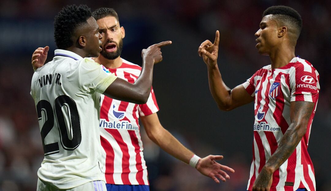 Vinicius Junior tuvo un partido bastante acalorado en el derbi.