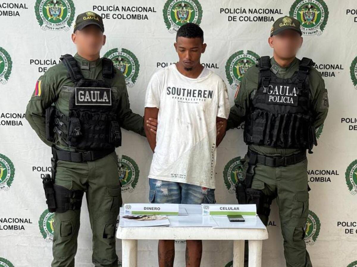 Capturado presunto extorsionista tras recibir moto y dinero en Cartagena
