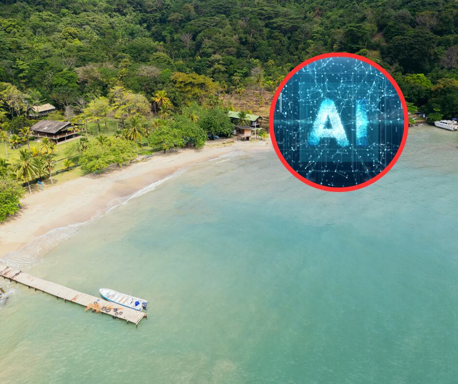 Playa Capurganá, Chocó y logo IA (Getty Images)