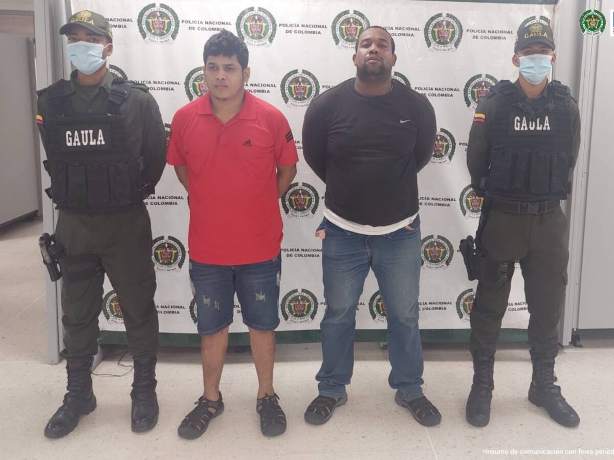 A prisión dos presuntos extorsionistas de comerciantes en Cartagena