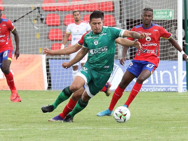 Pasto y Equidad se estrenaron en la Liga 2021-I en el estadio Departamental Libertad.