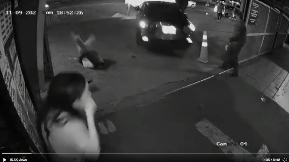 En video: Conductor en aparente estado de embriaguez atropelló a mujer en Bogotá