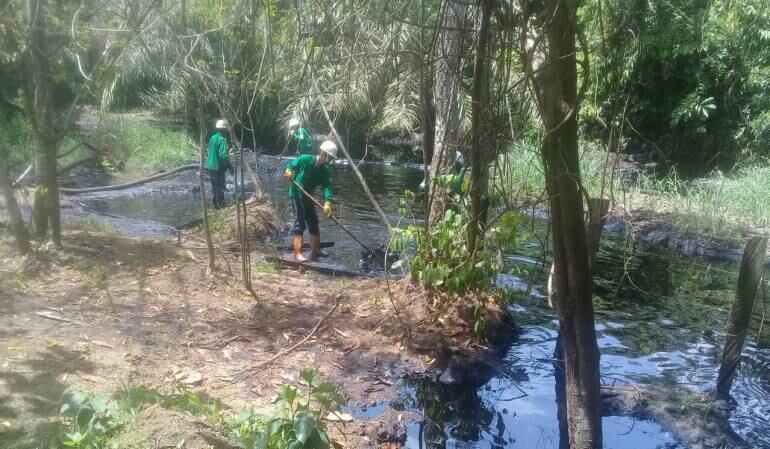 Ecopetrol atiende la emergencia.