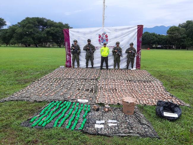 Destruidas más de mil minas en depósito ilegal de Putumayo.