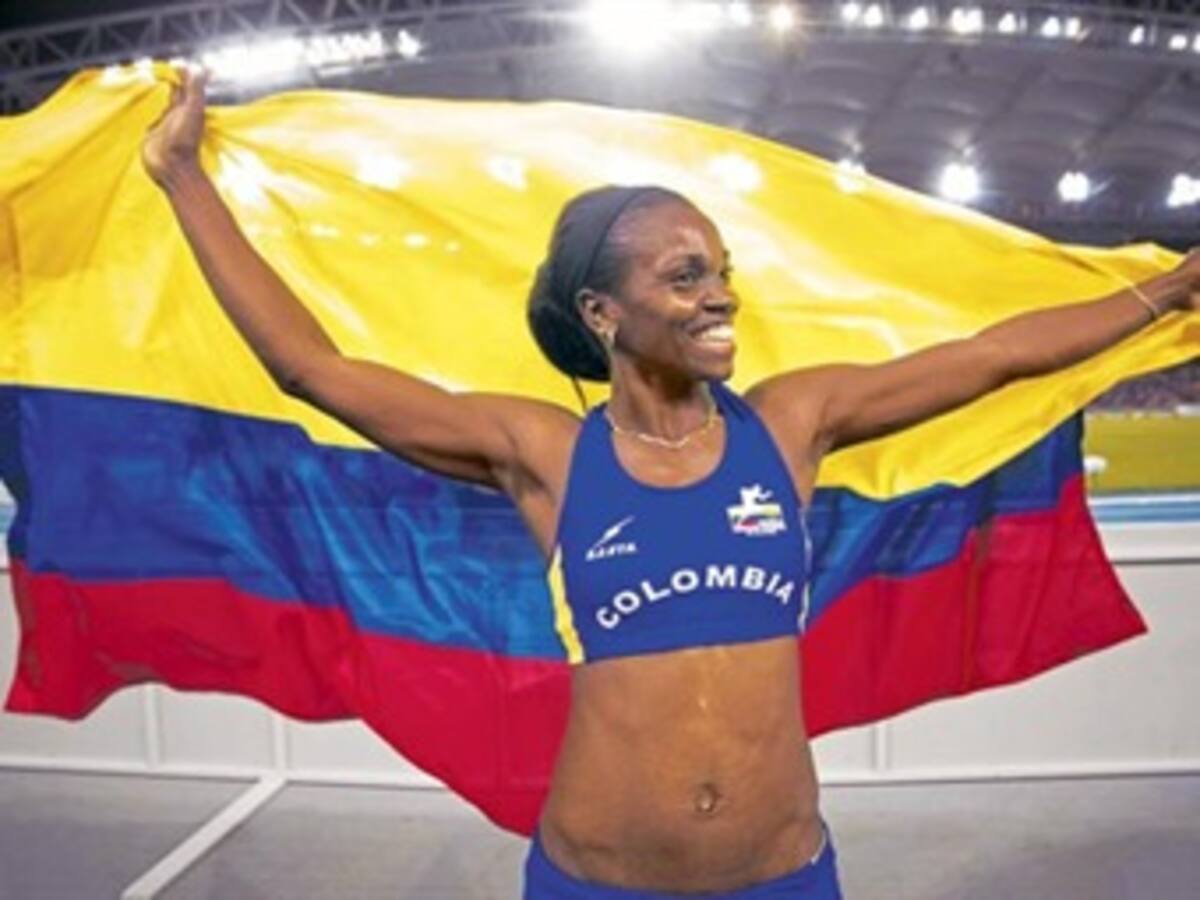 Caterine Ibargüen vence en triple salto en Liga de Diamante en Londres