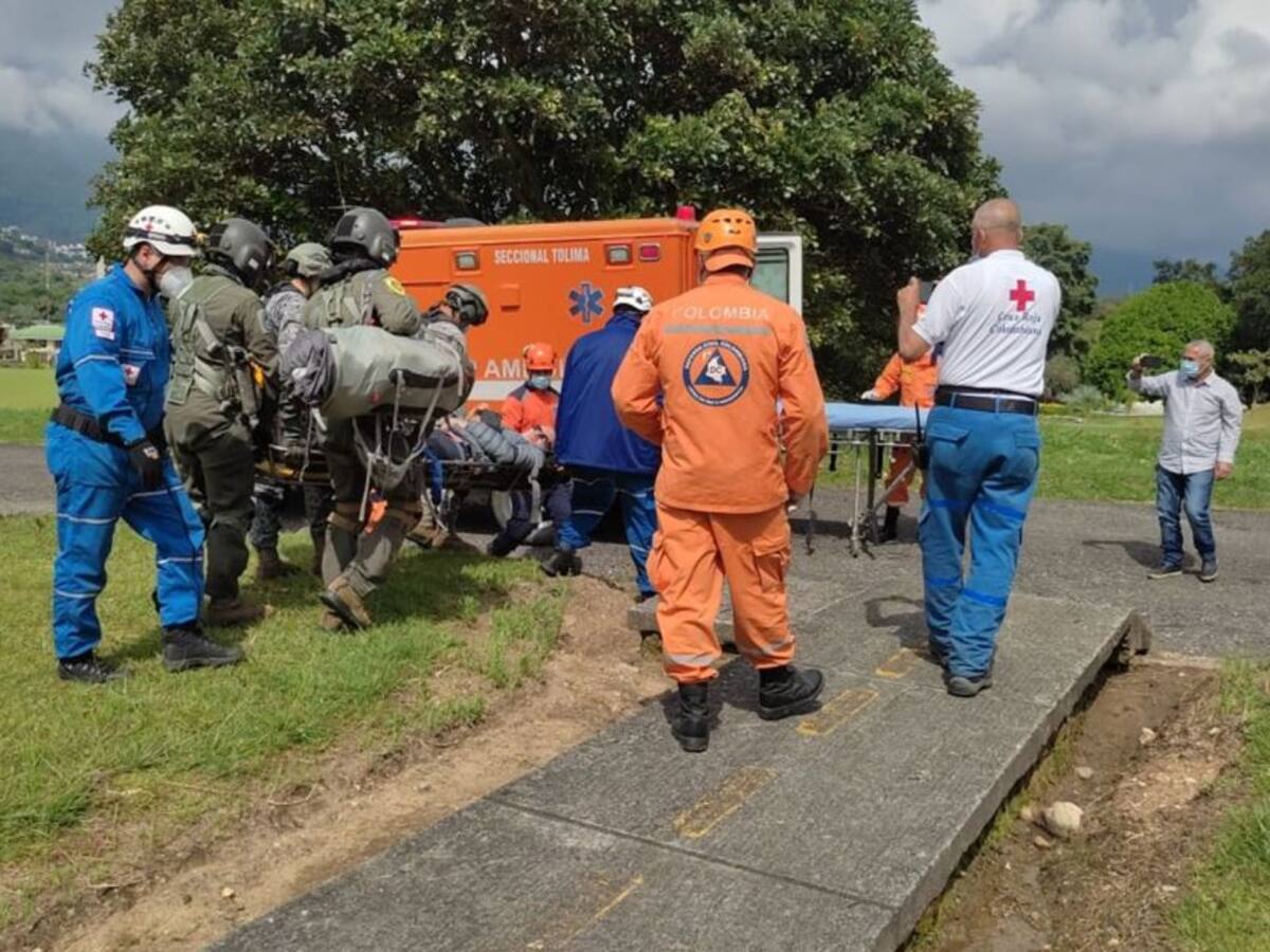Rescatan al montañista canadiense que se accidentó en el Nevado del Tolima