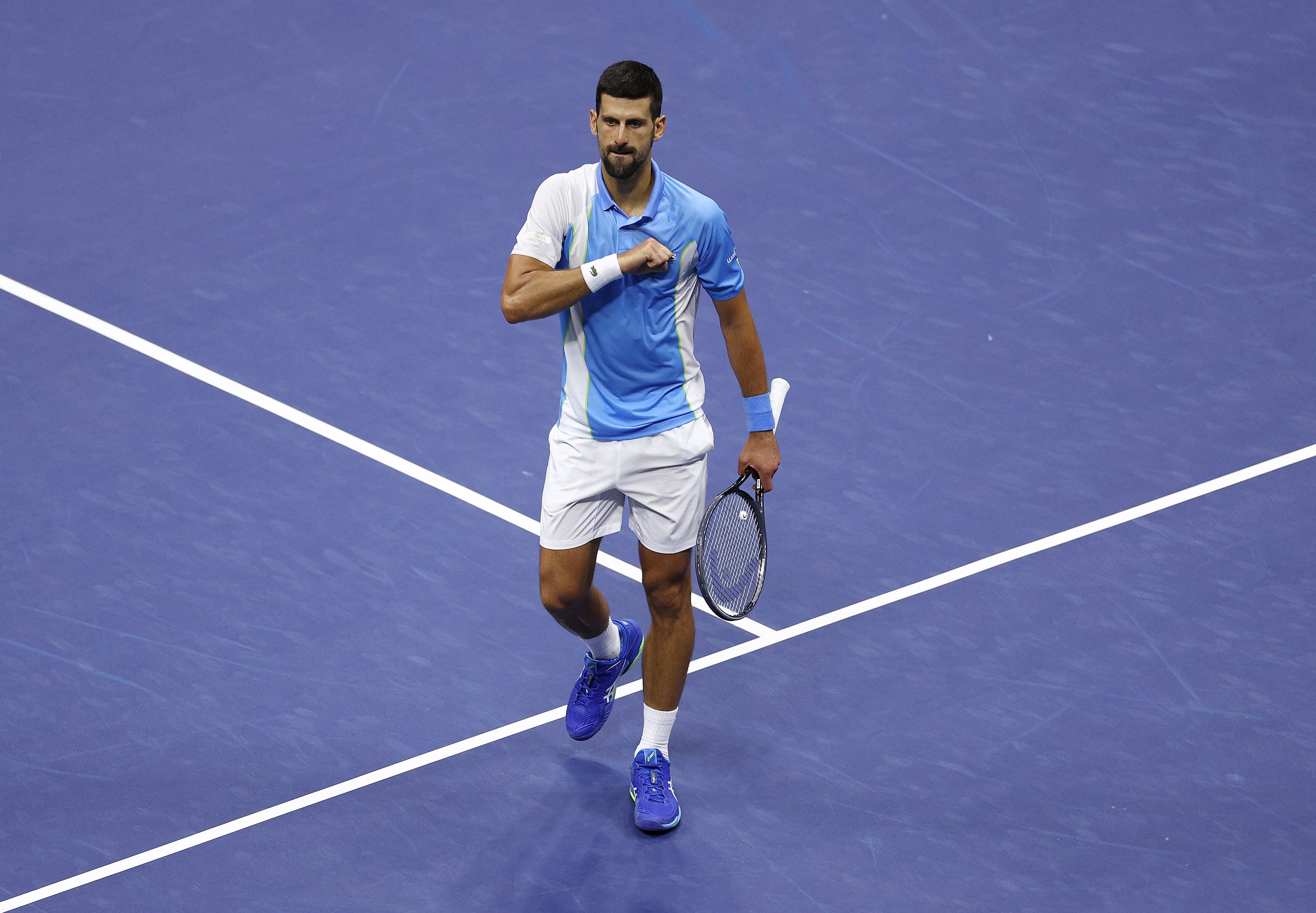 Novak Djokovic (Photo by Elsa/Getty Images)