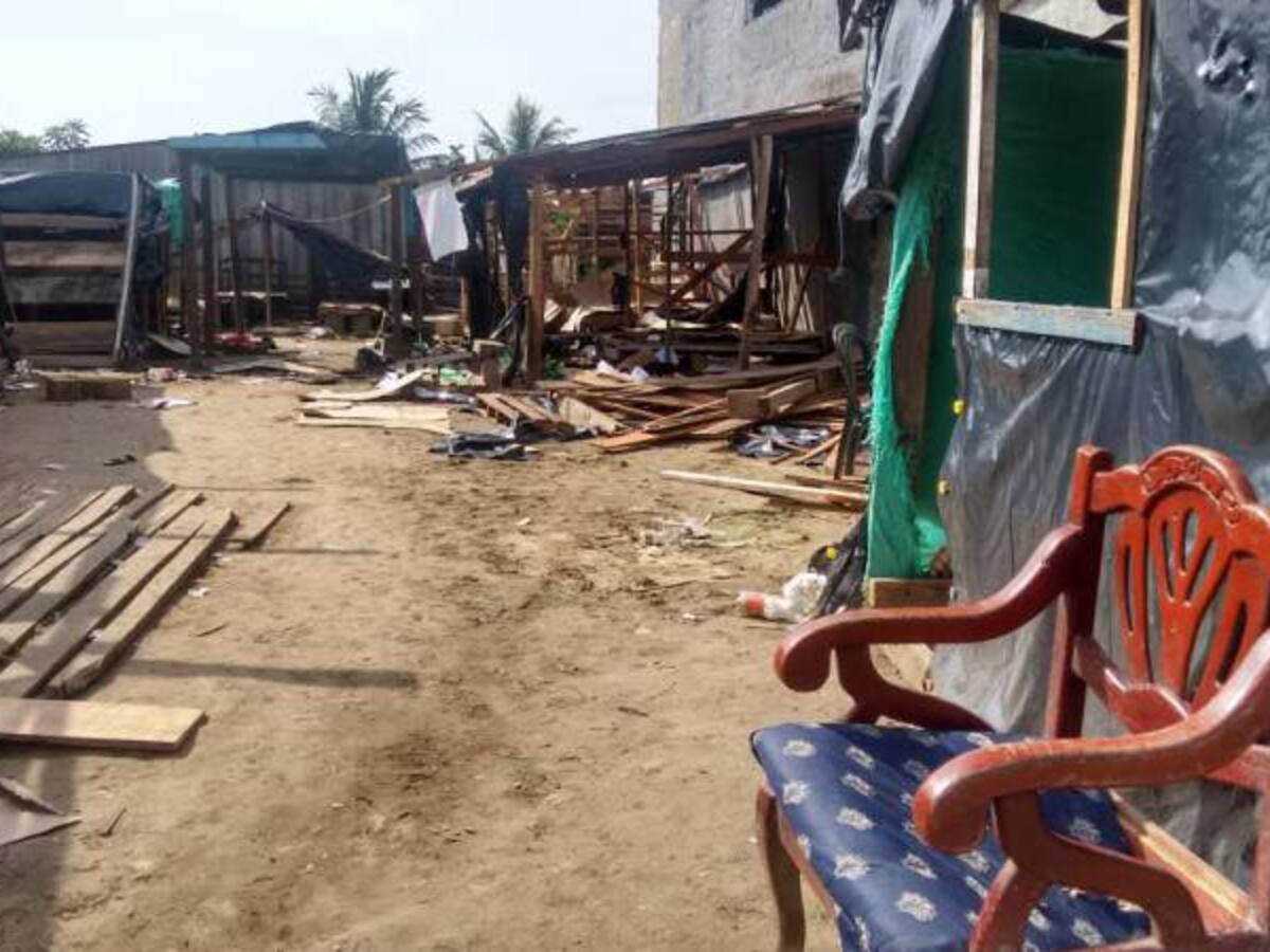 Cubanos que permanecen en Turbo, Antioquia, retiraron los cambuches