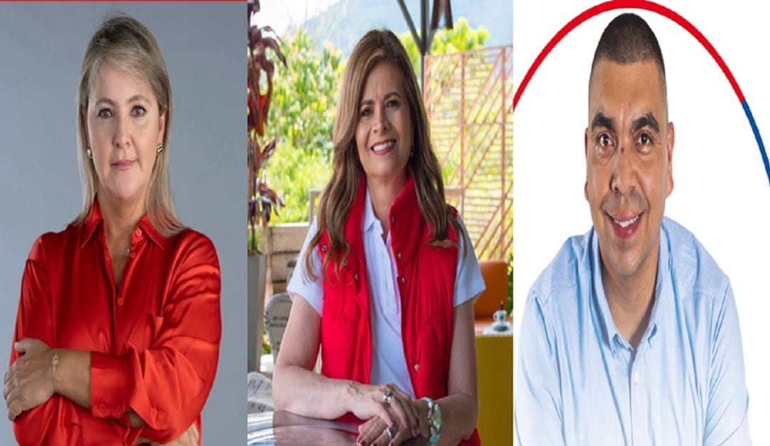 Sandra Aristizabal, Piedad Correal y Jhon Edgar Pérez, representantes a la cámara