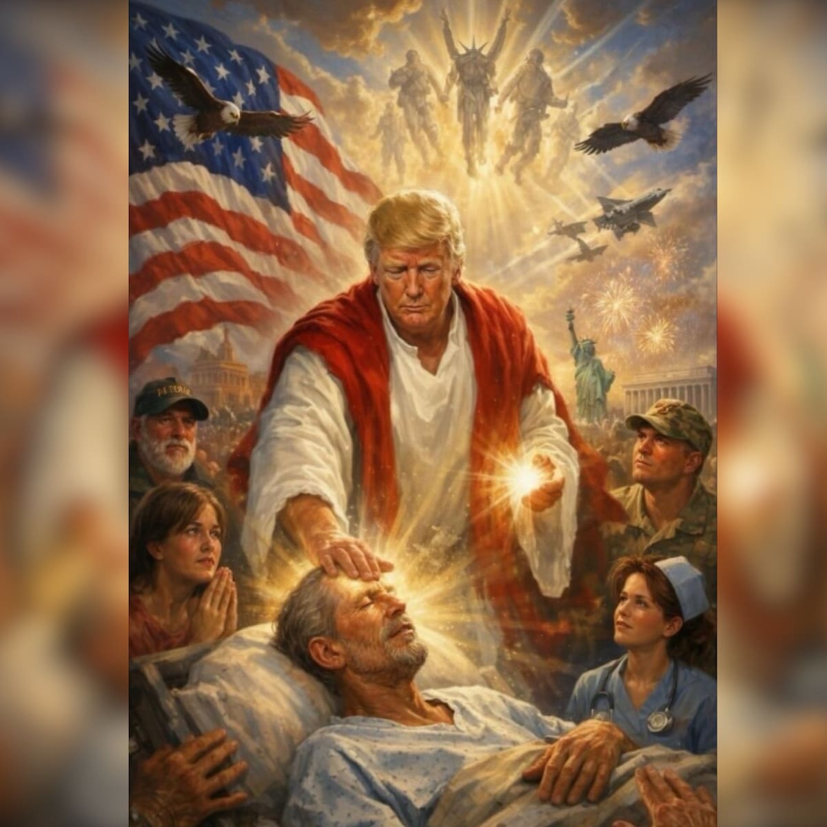 Trump elimina publicación en la que se mostraba como Jesús, ¿qué ocurrió?