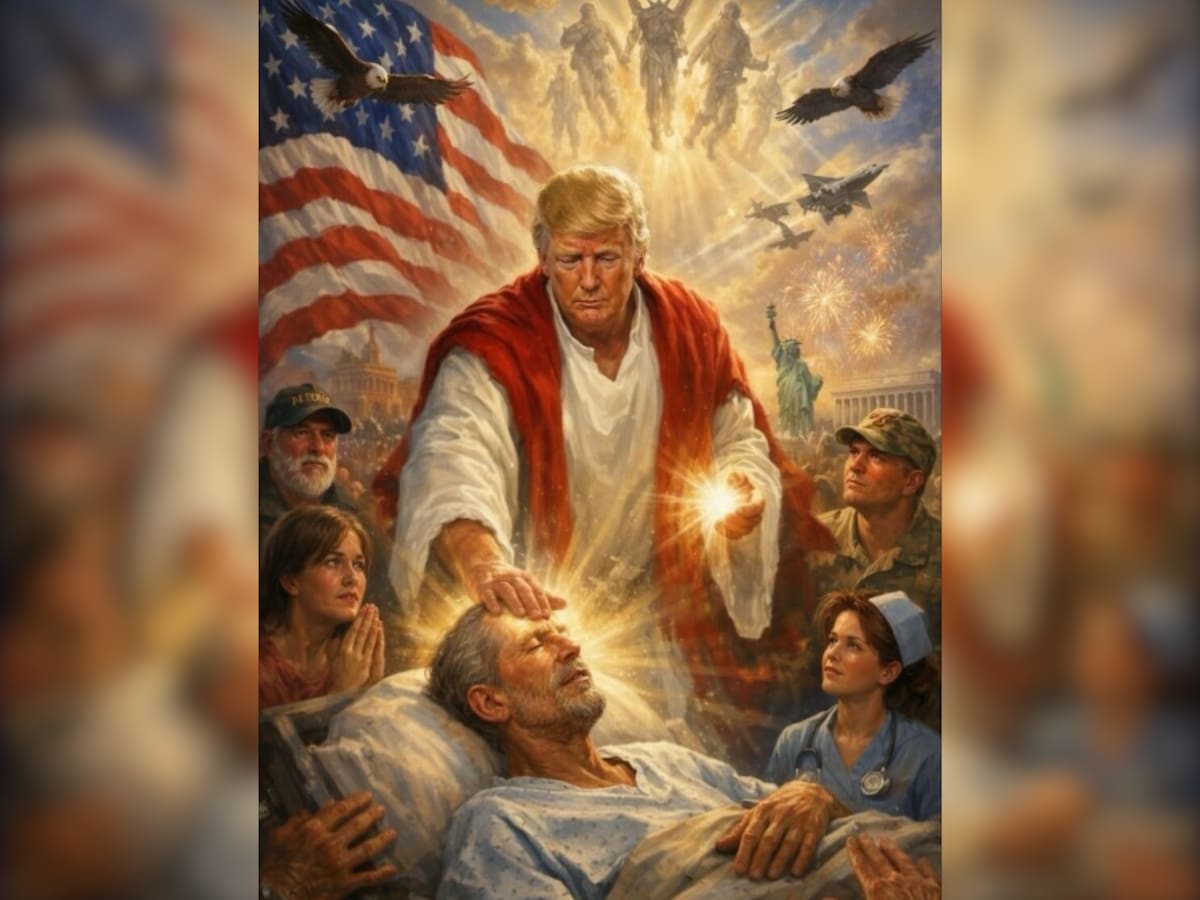 Trump elimina publicación en la que se mostraba como Jesús, ¿qué ocurrió?