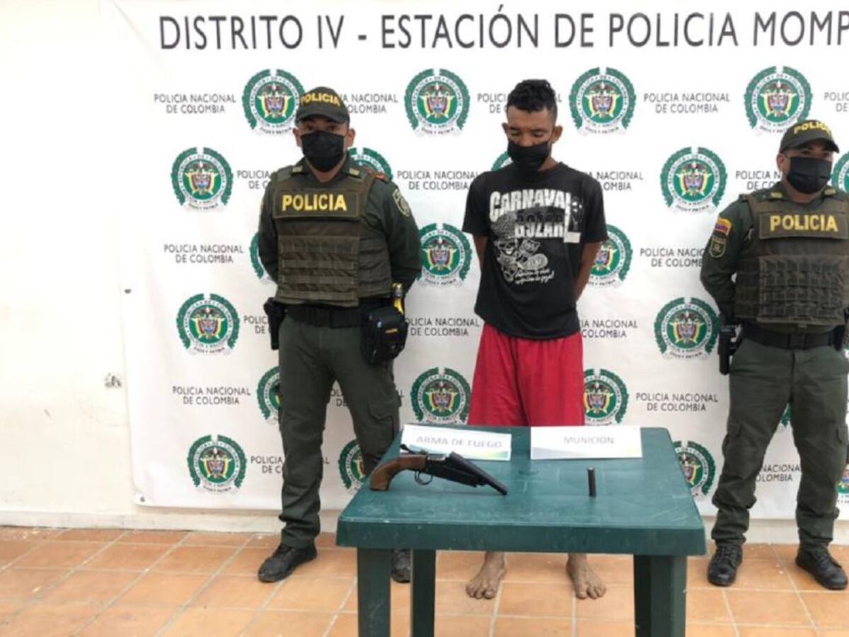 Detenido en Mompox presunto delincuente con 10 anotaciones judiciales