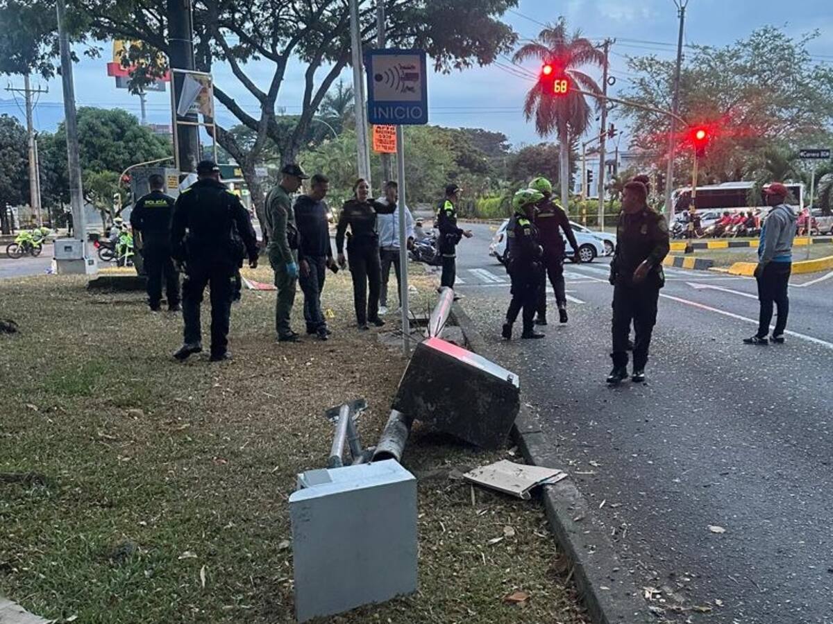 Dos cámaras de fotodetección fueron derribadas en Cali