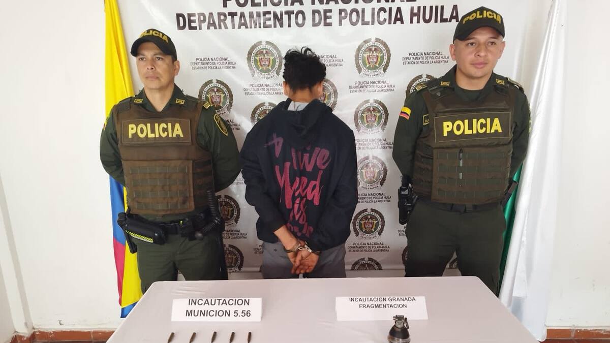 Capturado alias ‘Ómicrom´ en La Argentina, Huila