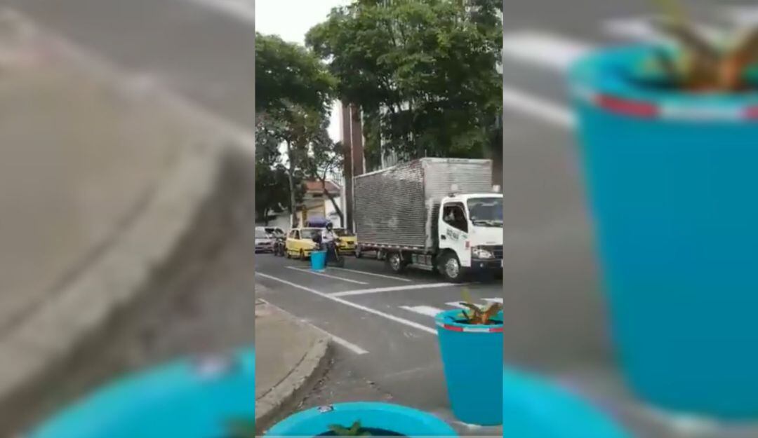Algunas de las materas instaladas en la Calle 8va.