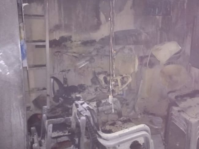 Incendio en San Andresito Centro