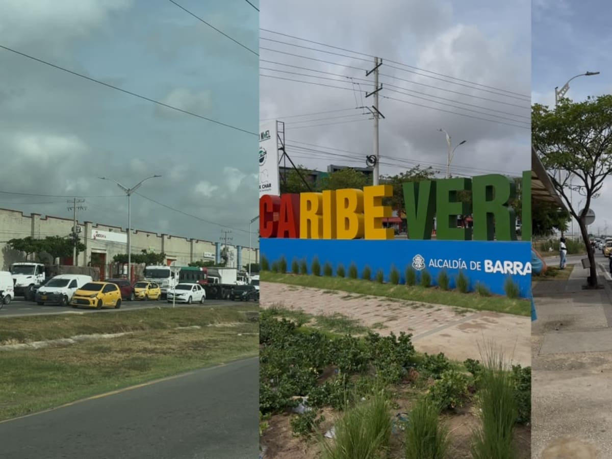 Trancón en la vía Circunvalar en Barranquilla por obras irá hasta el 1 de octubre