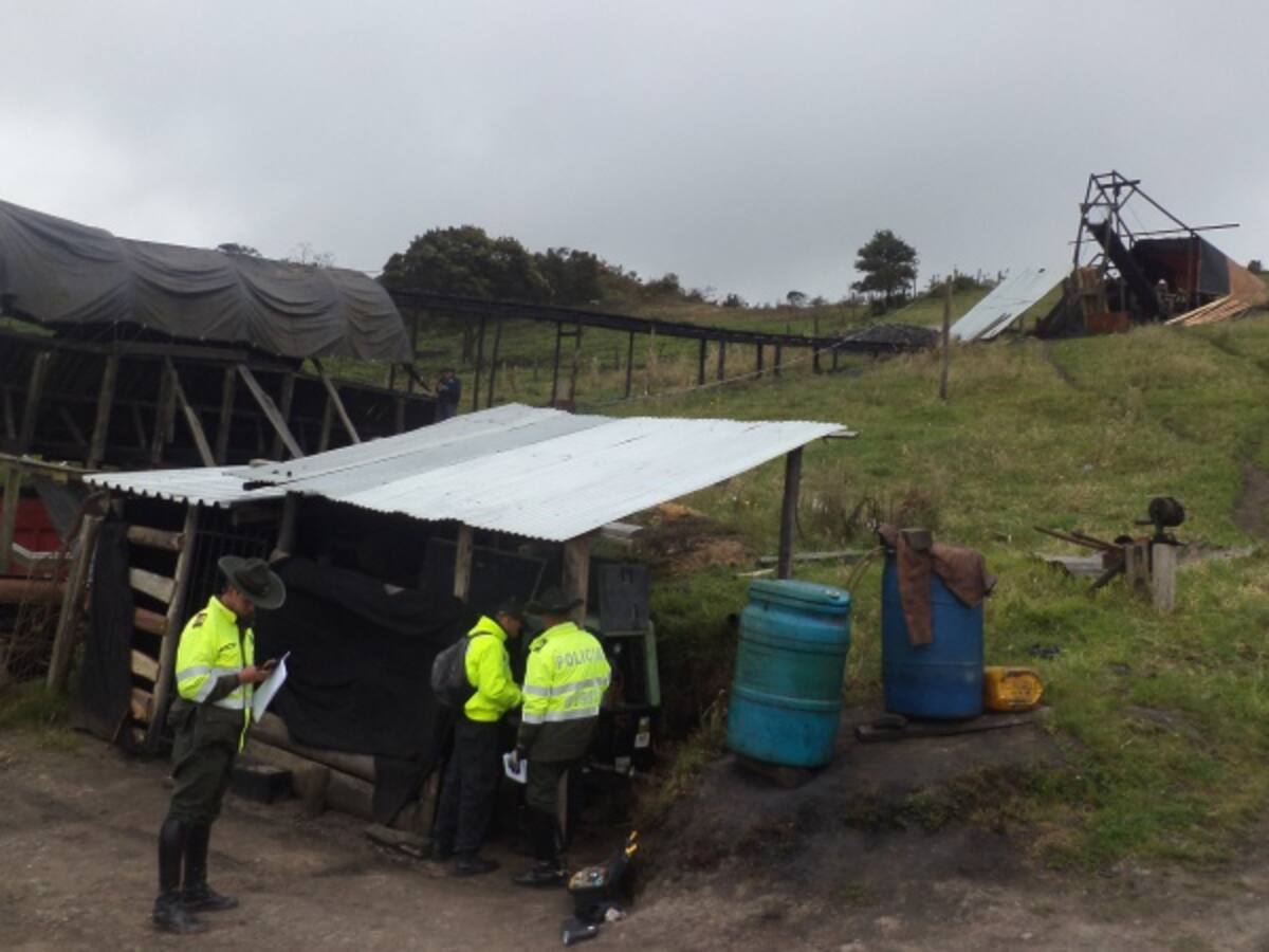 17 personas capturadas en Ventaquemada, Boyacá por minería ilegal