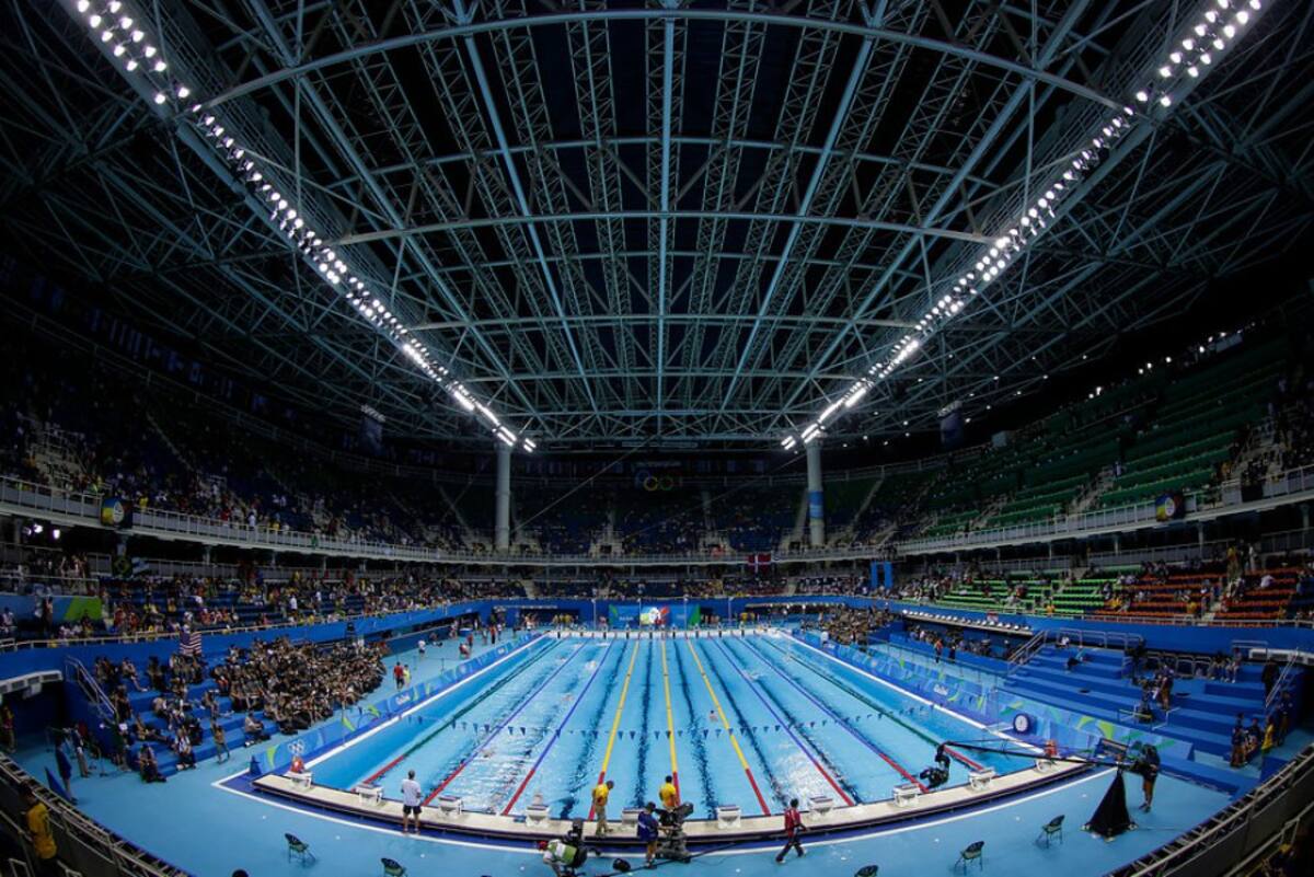 Este es el panorama que se vive en las competencias de natación en Río 2016.