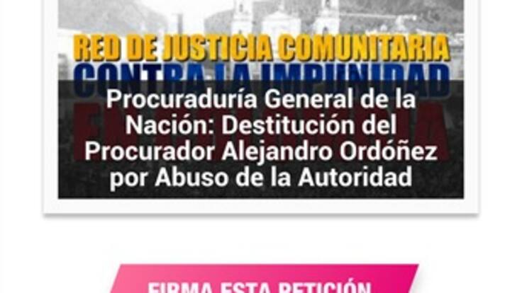 Reúnen firmas en Internet para solicitar destitución del procurador