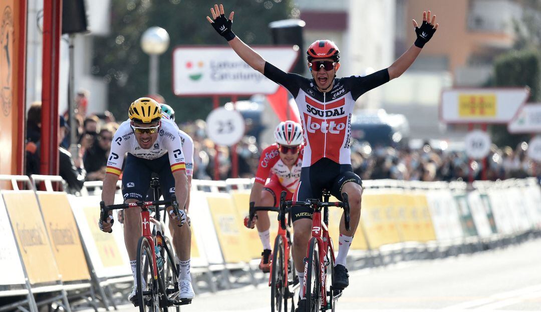 Andreas Kron, ganador de etapa y líder en primer día de Vuelta a Cataluña