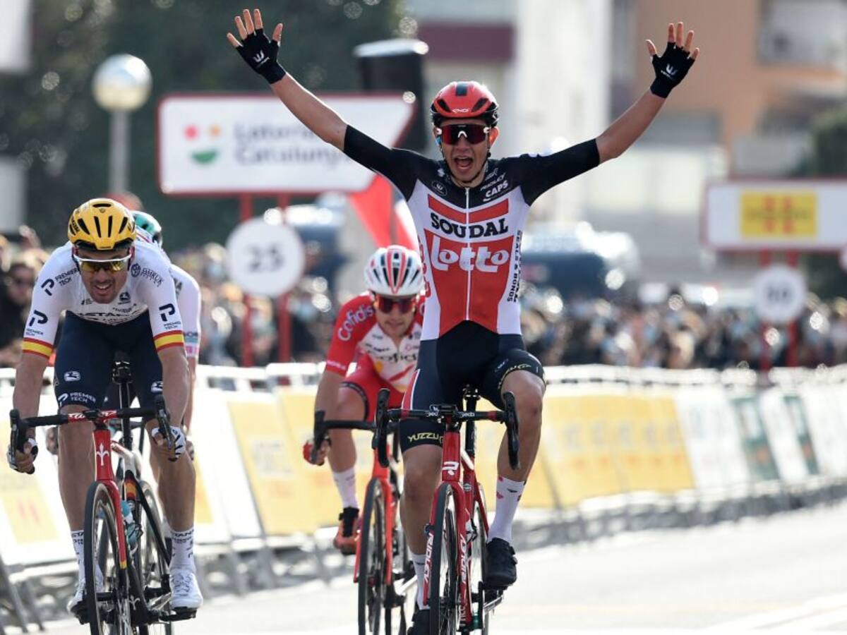 Andreas Kron, ganador de etapa y líder en primer día de Vuelta a Cataluña