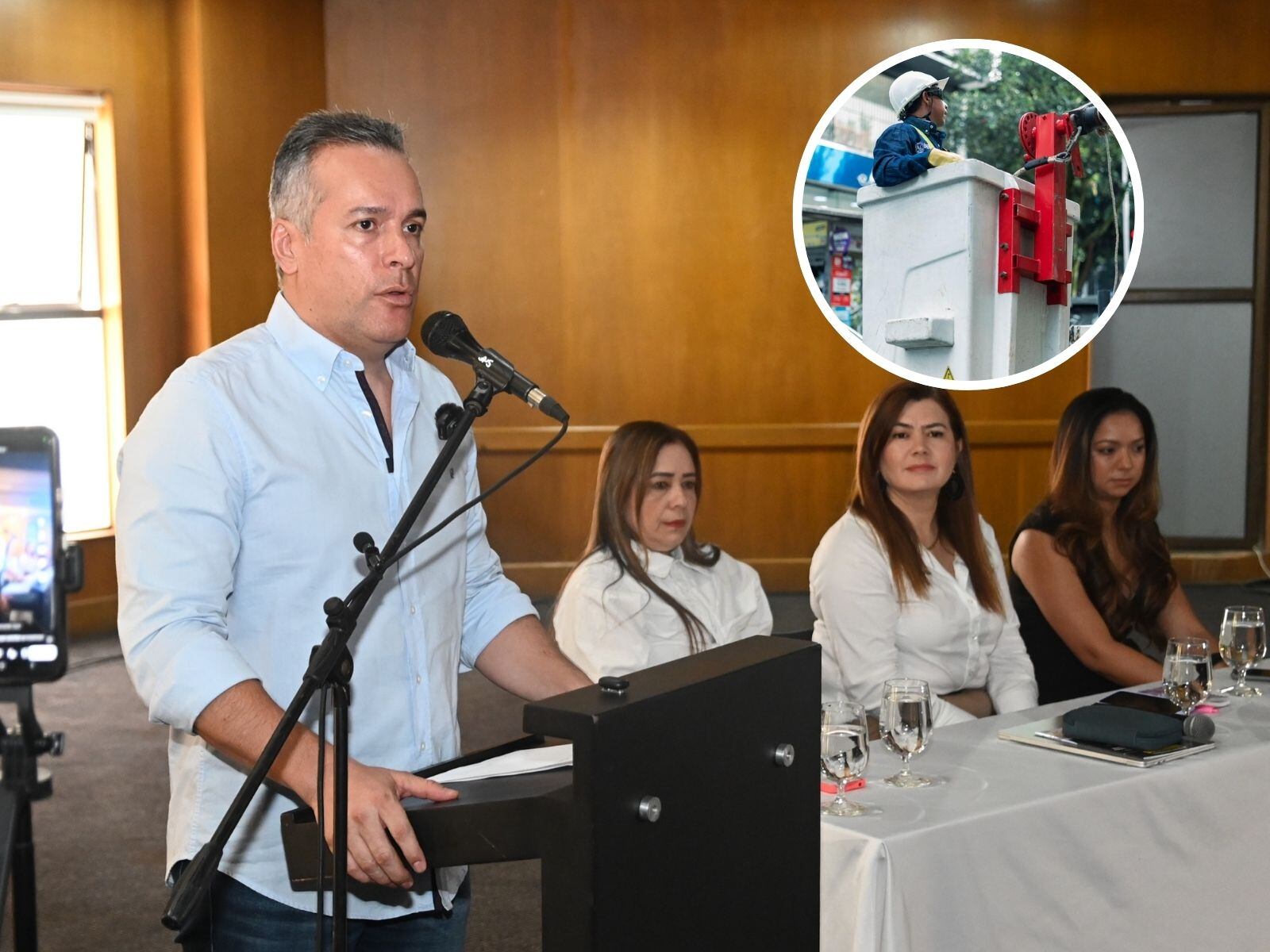 Alumbrado público en Pereira (fotos: Alcaldía de Pereira)