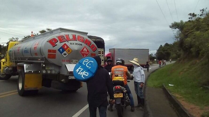 Paro agrario nacional - Imagen de referencia. Foto: Colprensa