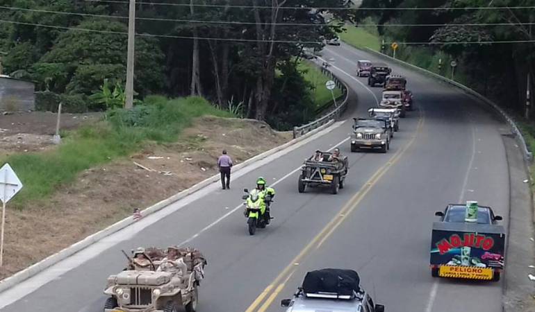 Más de 100 de los Jeep Willys se dieron cita en el departamento del Quindío