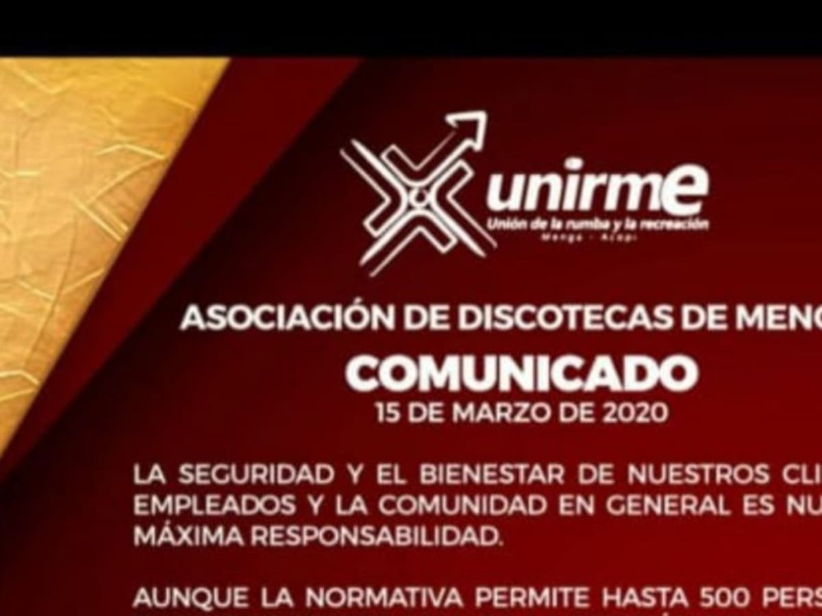 Discotecas de Menga cierran puertas
