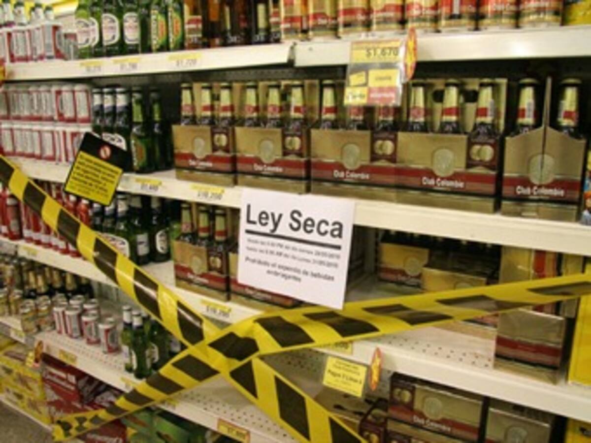 Ley seca para elecciones comenzará 12 horas antes del día de la votación