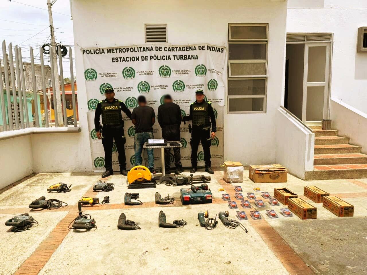 Desarticulada en Turbana banda dedicada al hurto de herramientas industriales