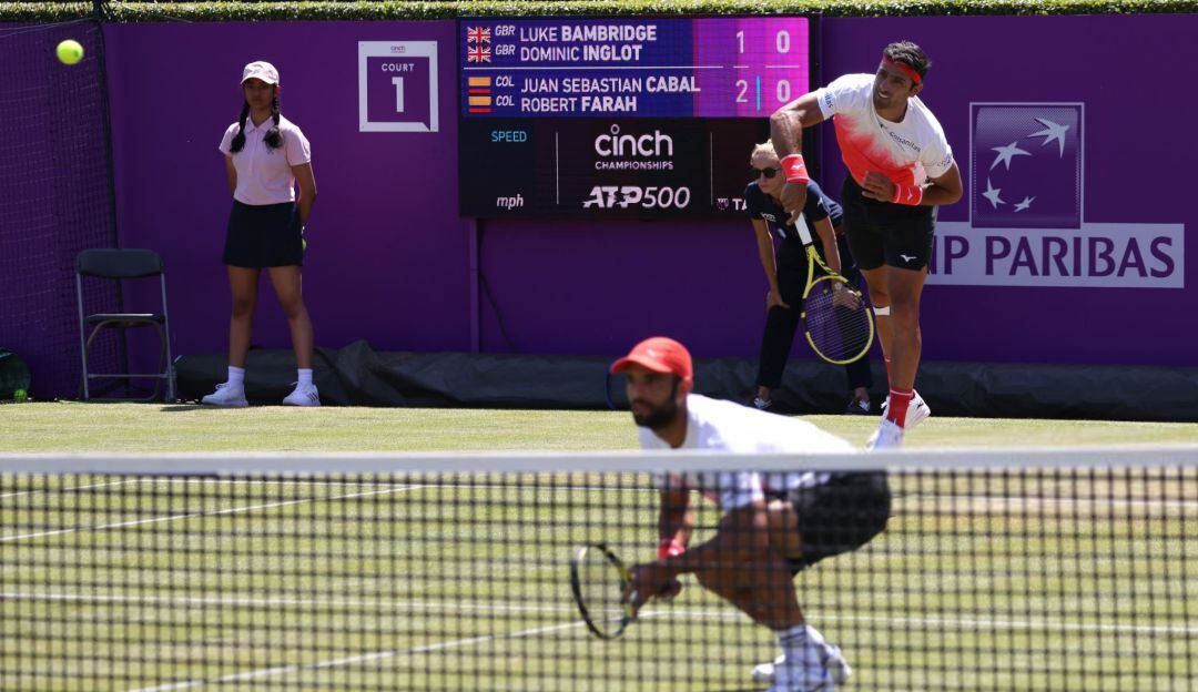 Robert Farah y Juan Cabal en los octavos de final del ATP de Queen's