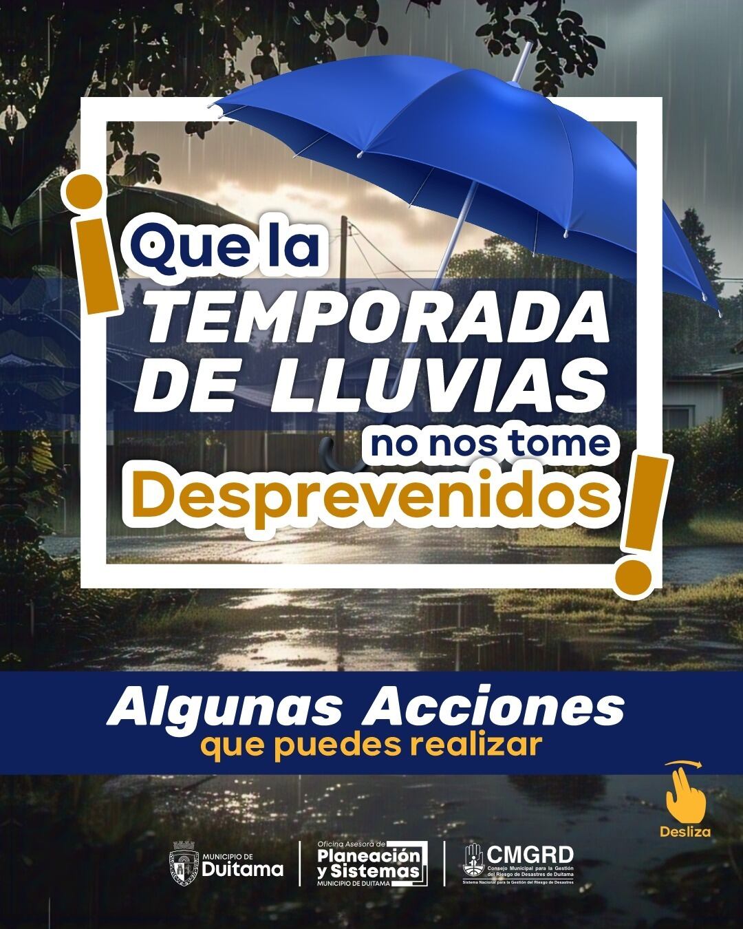 Ante el incremento de las precipitaciones y los pronósticos del IDEAM, la Alcaldía de Duitama decretó la alerta amarilla mediante el Decreto 226